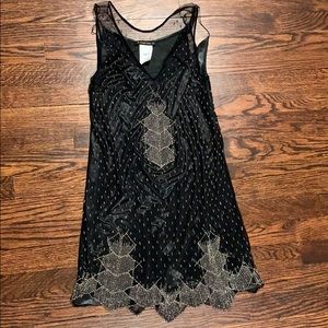 Black beaded dress